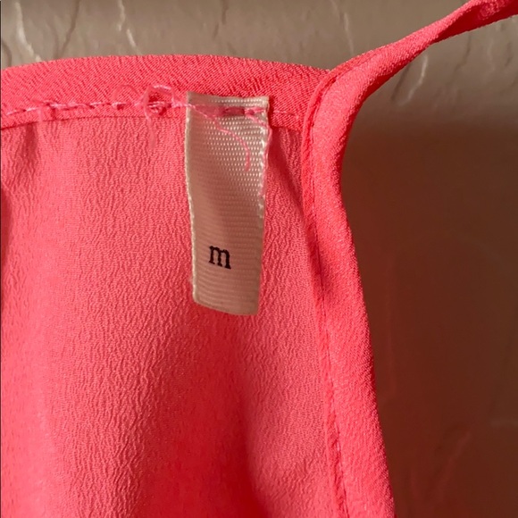 Francesca’s Neon Pink Racerback Tank - Picture 2 of 2